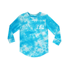 YEAH THE BOYS LONG SLEEVE TIEDYE BLUE